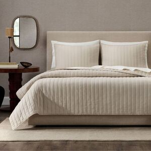 Open Box - Jeremiah Brent Home -  3pc Full/Queen Chan Beige